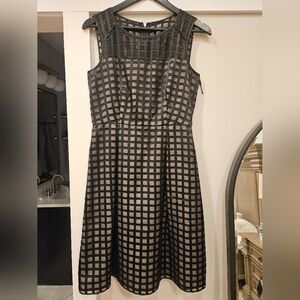 Calvin Klein sz 6 Womens A-line Blk Dress